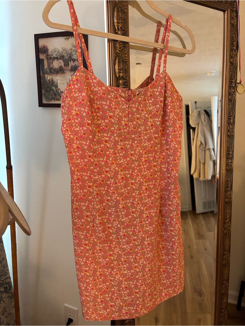 Vintage Y2K Express Pink Floral Romper Dress